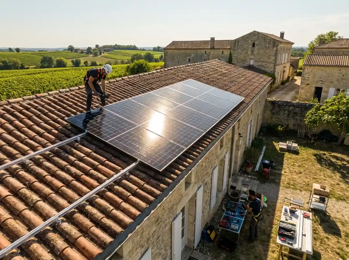 Installation de Panneaux Solaires Gornac